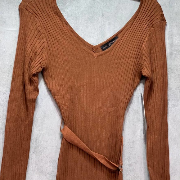 Almost Famous Brown Crave Fame Juniors' Dress - Picture 6 of 12